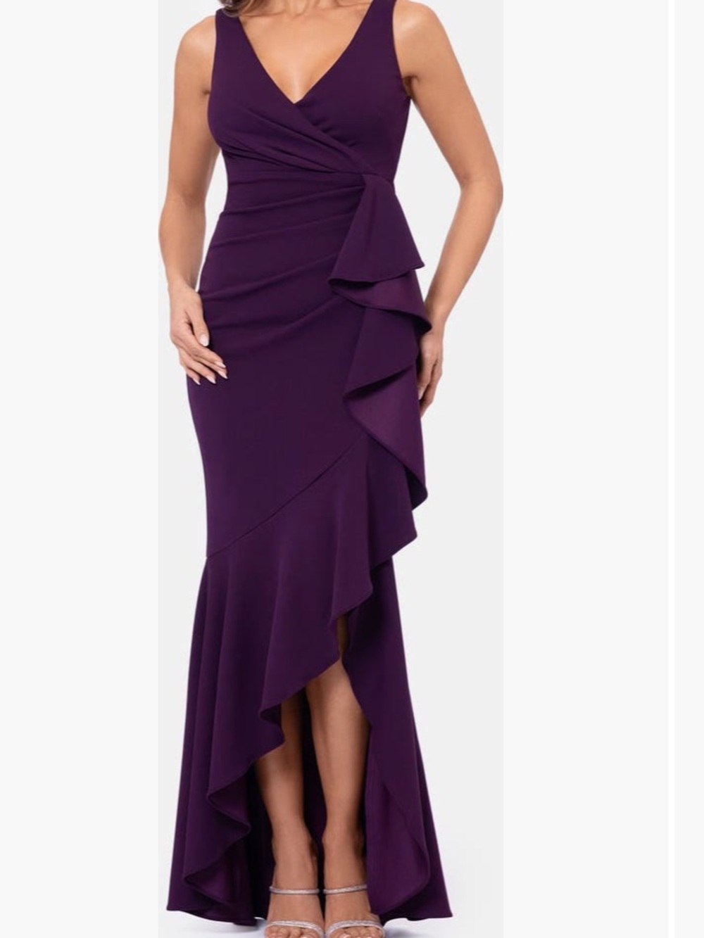 Betsy & Adam Women’s purple berry sleeveless maxi dress new without tag size 10